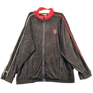 Hardwood Classic Men's Full Zip Jacket Black 2XL Portland Trailblazers Logo
